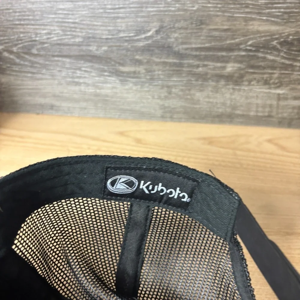 Kubota Hat Cap Snap Back Black Tractor Performance Outdoor Adjustable